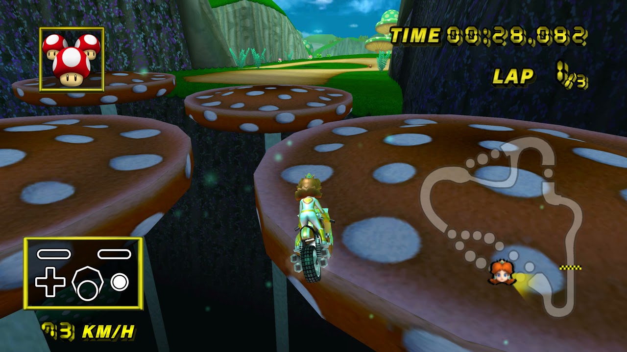 [MKW BKT] Mushroom Gorge (No-Glitch w/ Mach Bike) - 1:42.090