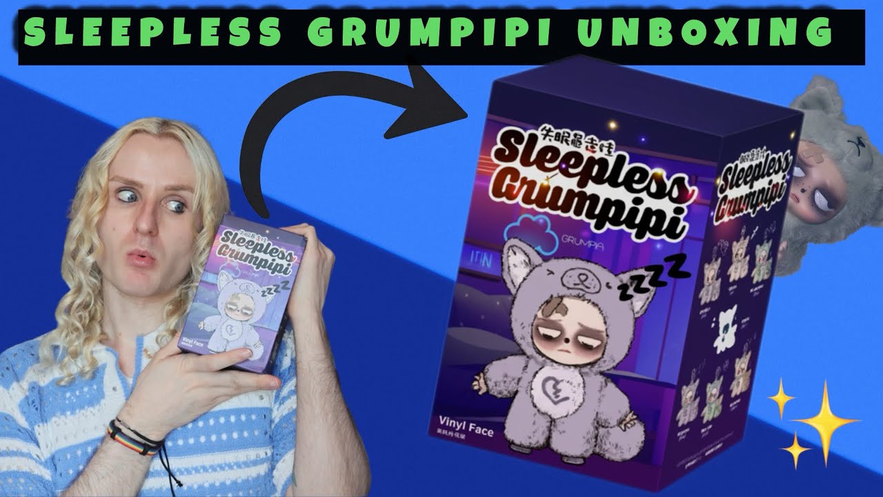 Sleepless Grumpipi Plushie Blind Box Opening