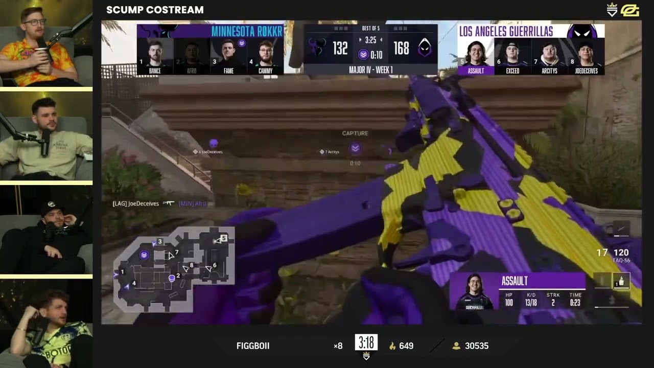 CDL Removed Fortress Control & Scump Reacts to JoeDeceives 38-15 vs Rokkr in MAJOR IV! LAG vs ROKKR