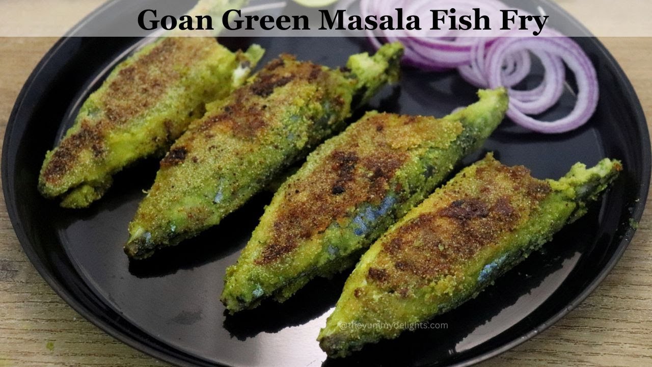 Green masala fish fry |Crispy green fish fry |Goan fish fry recipe |ग्रीन मसाला फिश फ़्राय |Goan food
