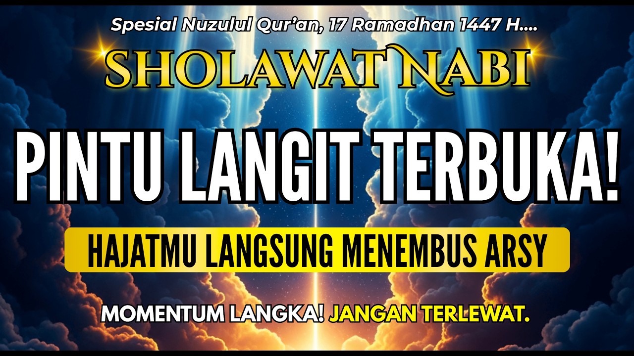 SHOLAWAT JIBRIL PENARIK REZEKI PALING KUAT DARI SEGALA ARAH | SHOLAWAT NABI MUHAMMAD SAW 🤲🙏💰🎧