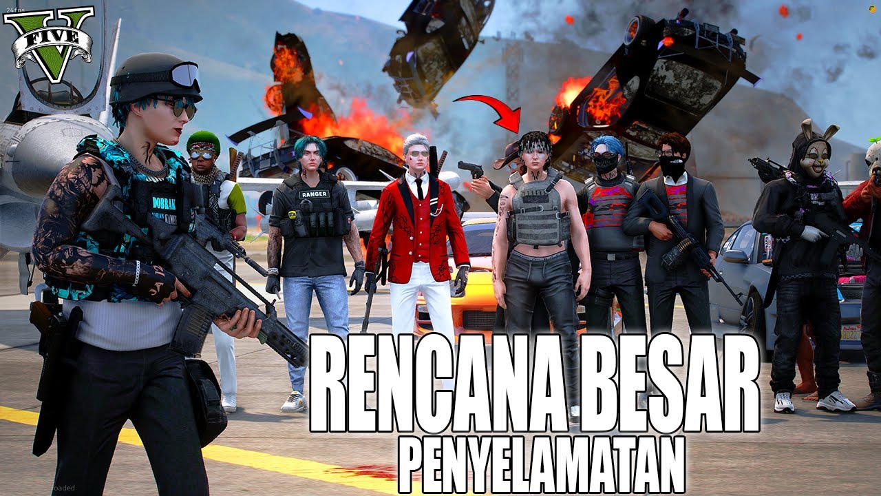 MISI EPIC !! PERANG BESAR PENYELAMATAN KELUARGA AMARAH DOBRAK !! GTA 5 ROLEPLAY