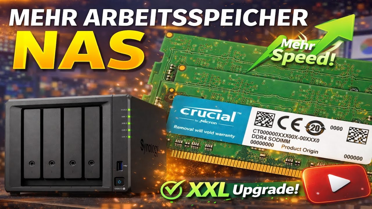NAS Arbeitsspeicher nachrüsten Beispiel Synology DS923+