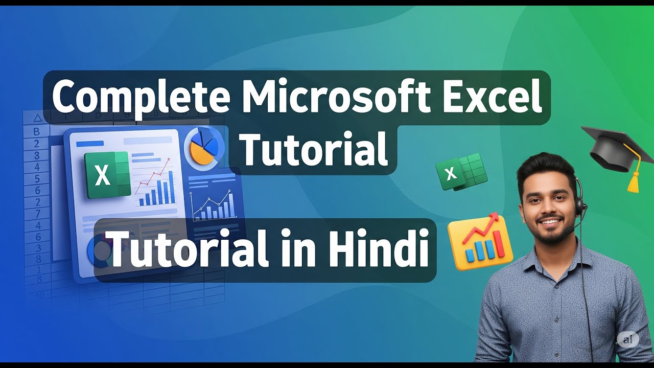 Complete Microsoft Excel Tutorial In Hindi | MS Excel A to Z Full Course Video for Beginners Student