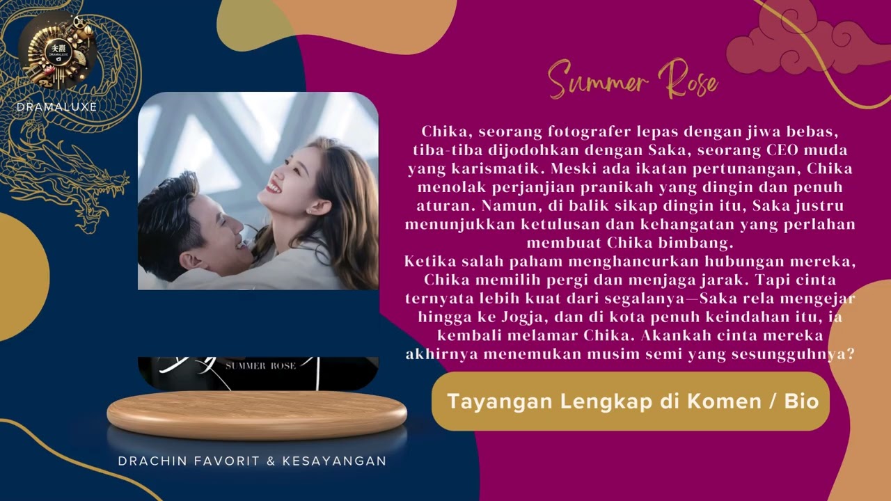 Terjerat Cinta Sang Setia | Summer Rose |  Musim Cinta Bersemi | Pertunangan terpaksa, hampir pisah