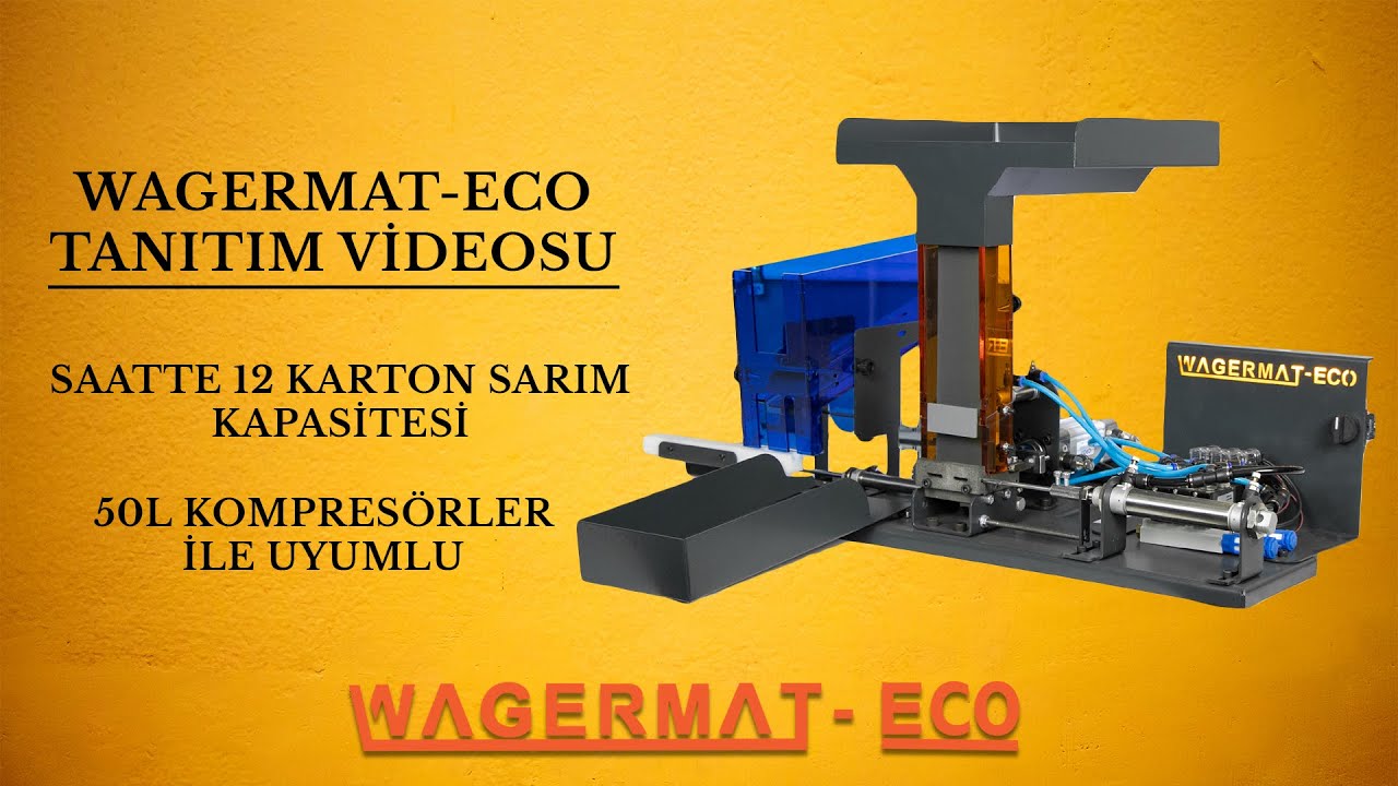 Saatte 12 Karton Sarım Yapan Tam Otomatik Sigara Sarma Makinesi | Wagermat-Eco Tanıtım Videosu