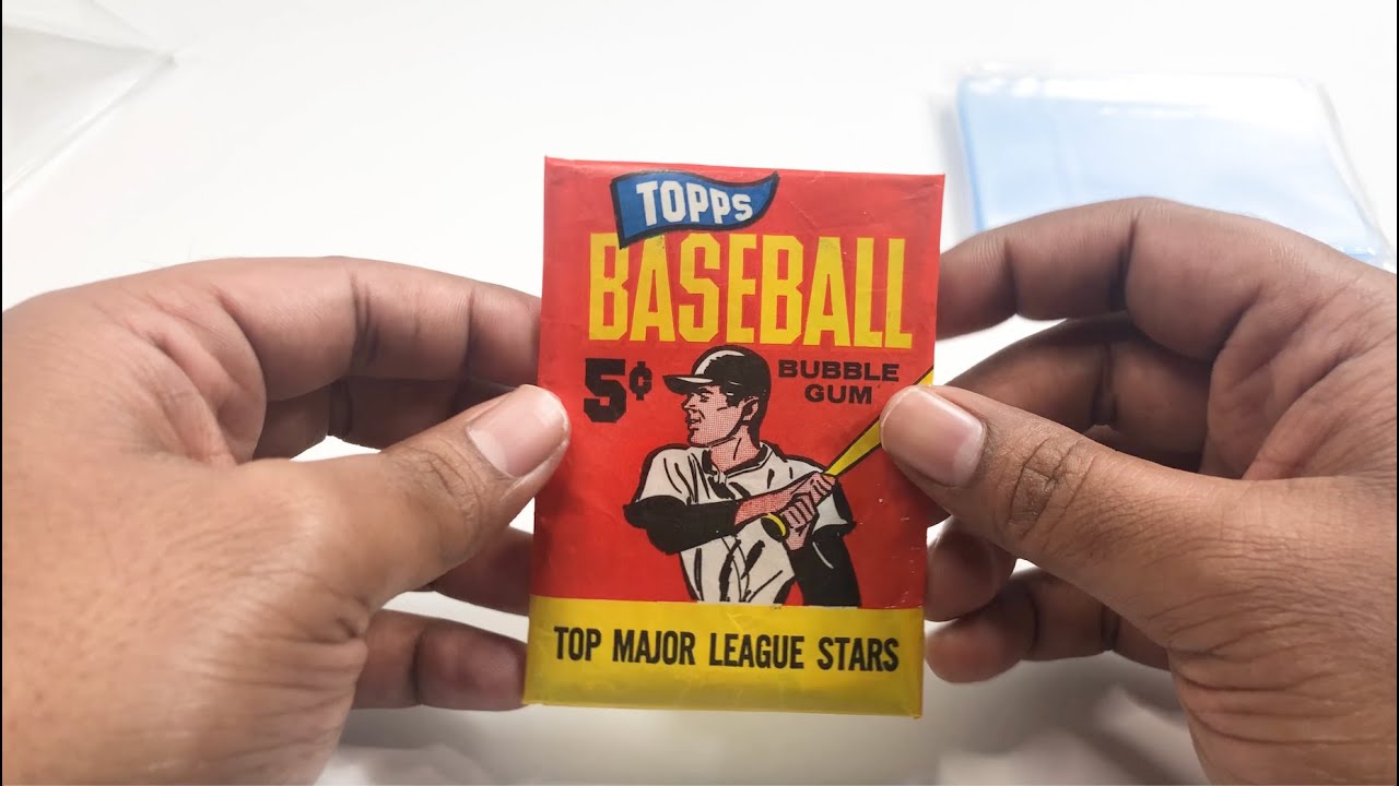 Открываем набор бейсбольных воскообразных шариков TOPPS 1965 года!