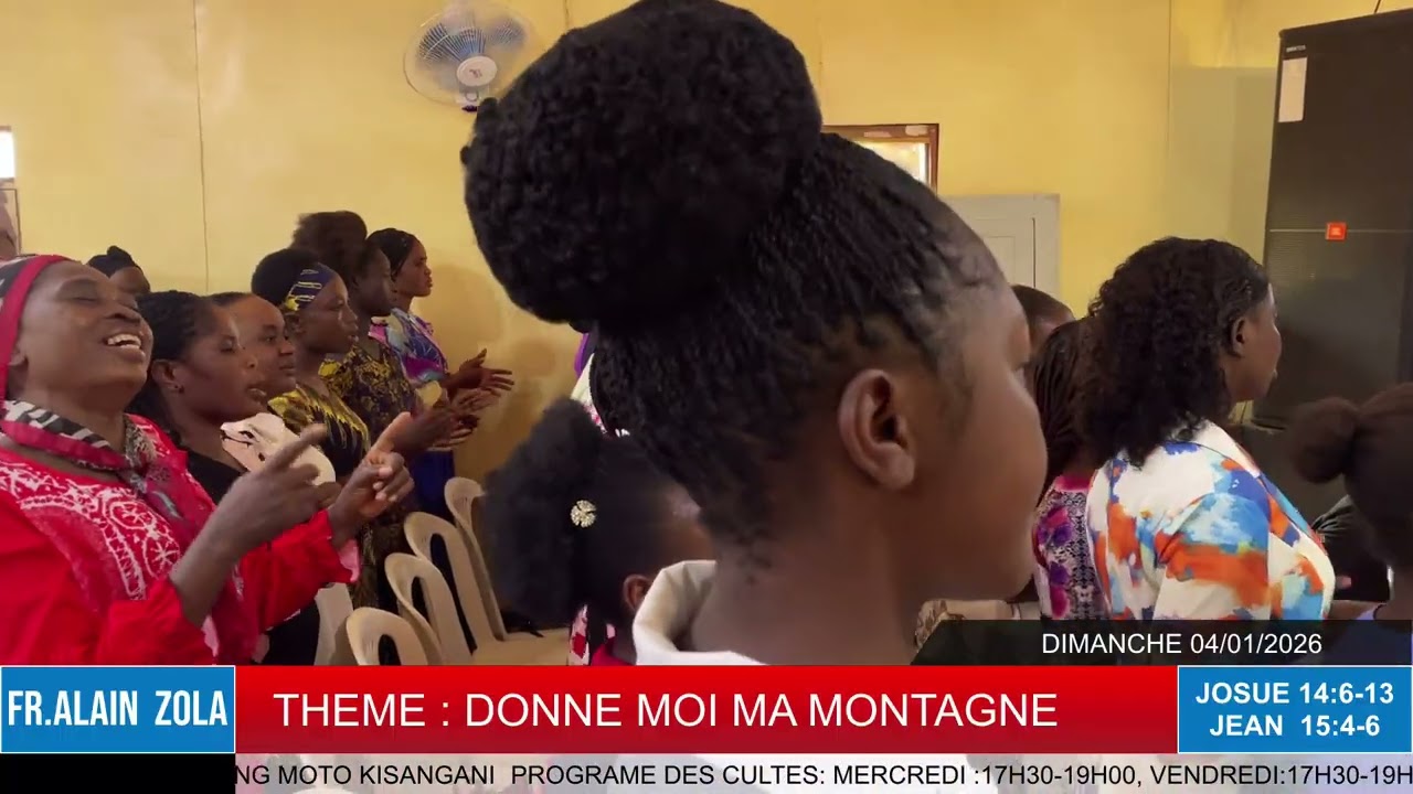 CULTE DOMINICAL DU 04/01/2026 PRECHE PAR LE FR. ALAIN ZOLA SUR DONNE MOI MA MONTAGNE
