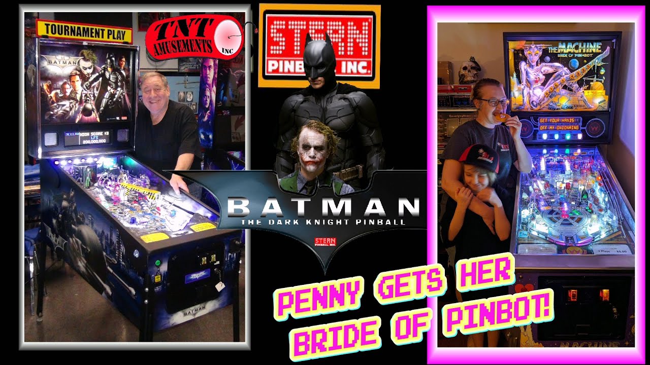 #1614 Stern BATMAN DARK KNIGHT & Williams BRIDE OF PINBOT Игровые автоматы для игры в пинбол - TN...