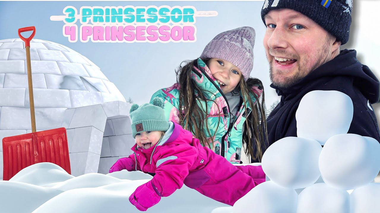 BYGGER EN SN&Ouml;KOJA❄️☃️ - 3prinsessor VLOGG💕