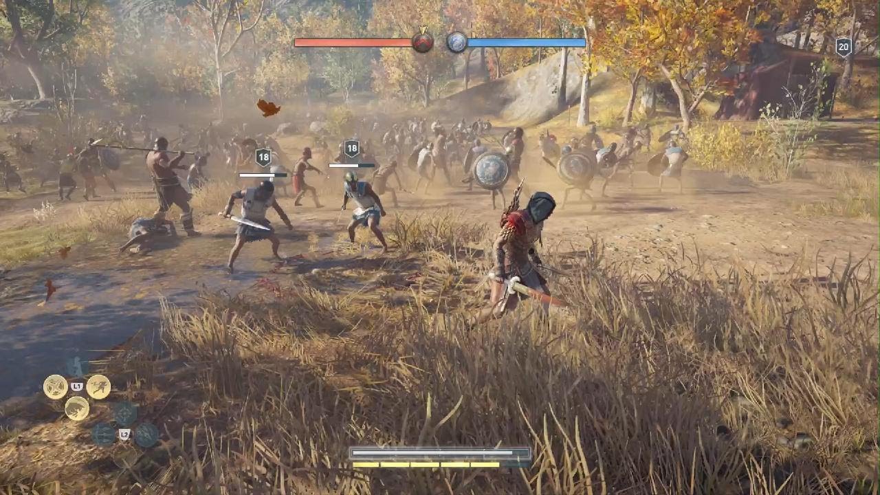 Battle in Assassin's Creed Odyssey