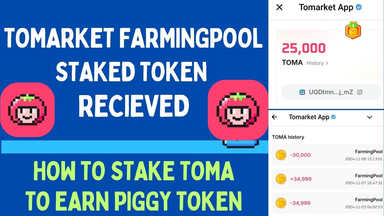 Tomarket Allocation Received || How to Earn Piggy in Tomarket FarmingPool
