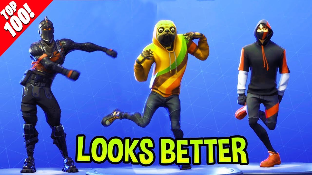 TOP 100 FORTNITE DANCES & EMOTES LOOKS BETTER WITH THESE SKINS.! (Fortnite Battle Royale)