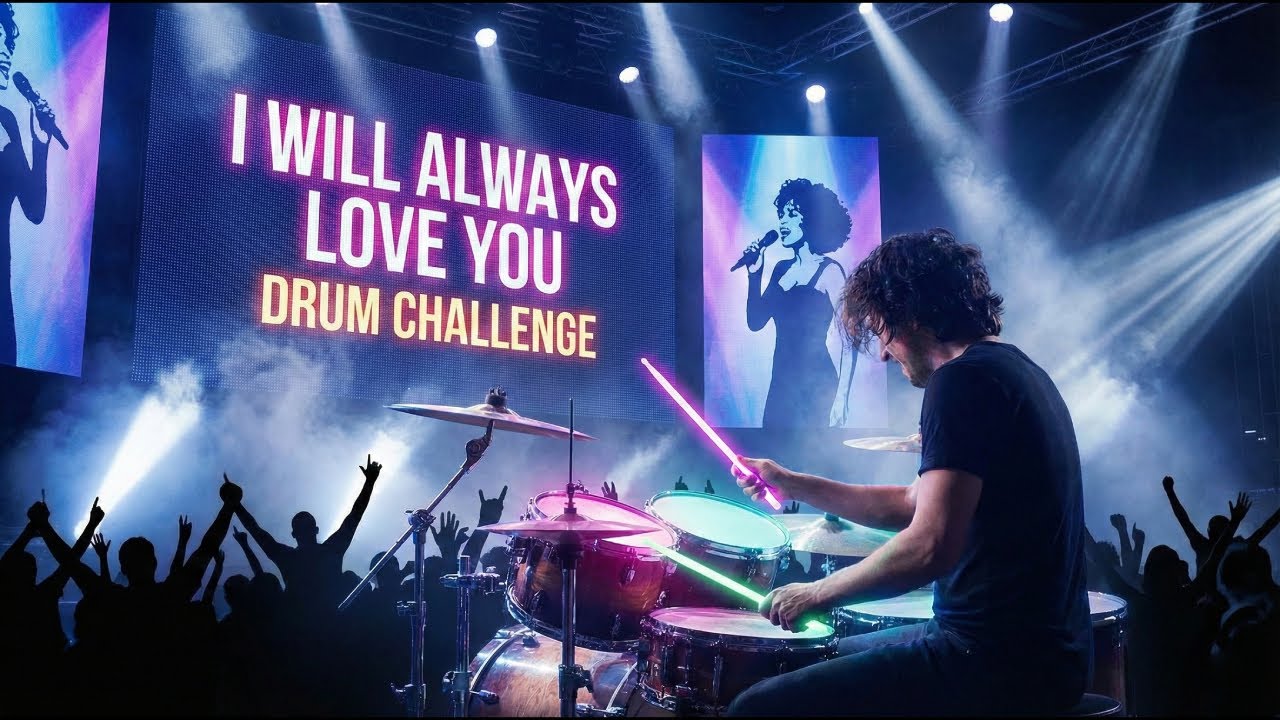 Whitney Houston Drum Challenge  - I will always love you #drumchallenge #WhitneyHouston