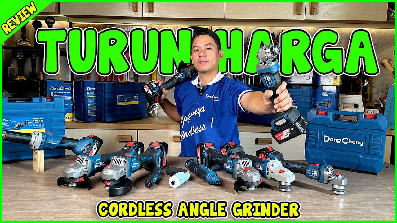 Cordless Dongcheng Turun Harga Lagi! Worth It Dibeli Sekarang? Gerinda, Die Grinder, Screw Driver