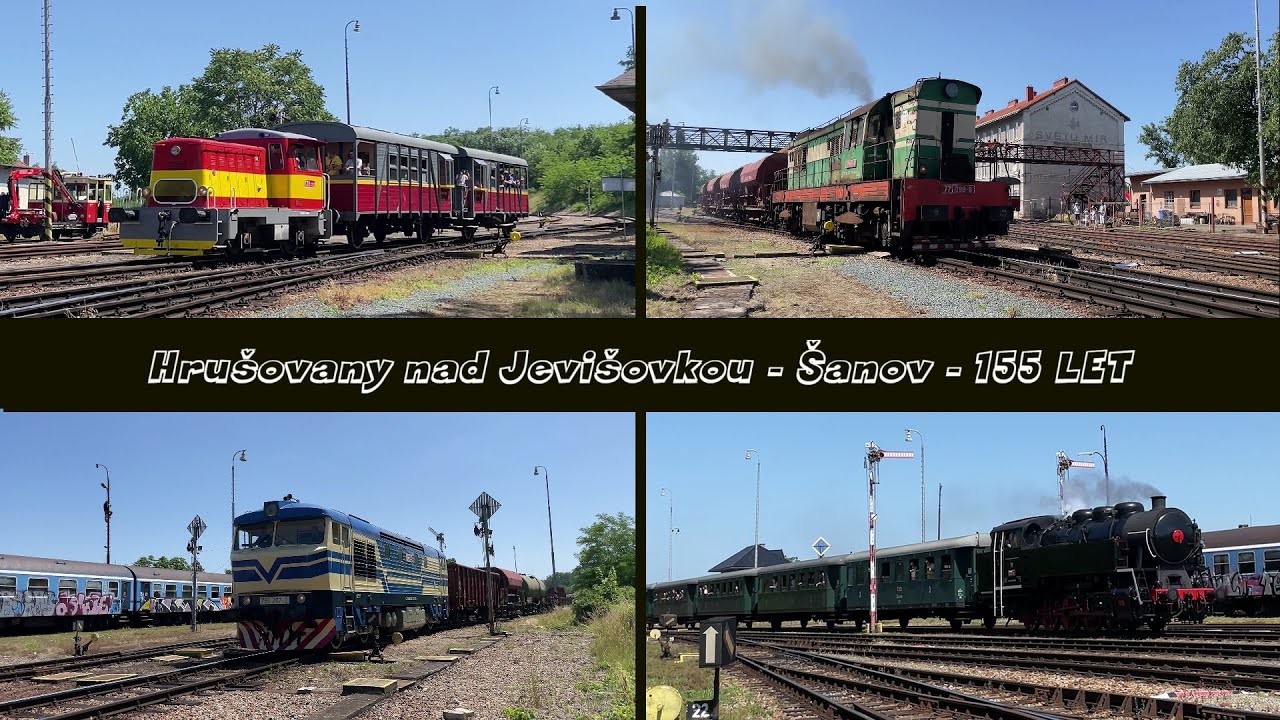 Vlaky Hrušovany nad Jevišovkou - Šanov - 21.6.2025 (Oslava 155 let)