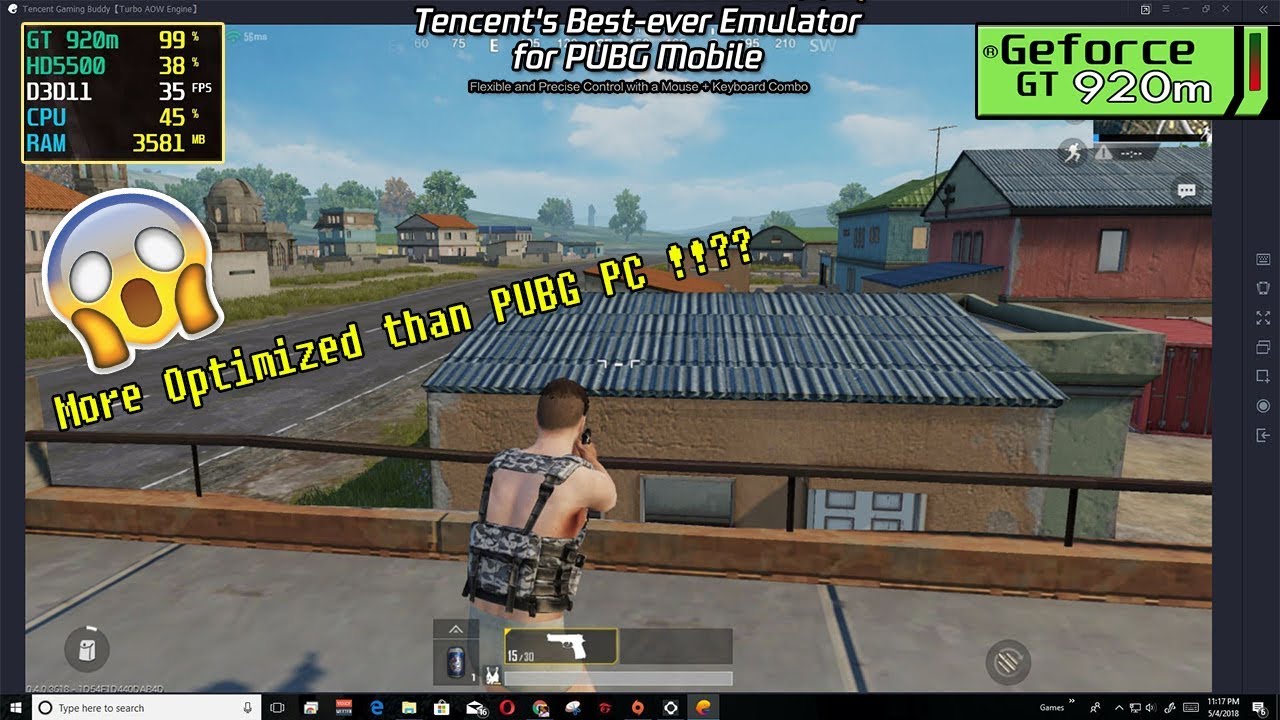 PUBG MOBILE Official Emulator on Nvidia 920m | 920mx - Core i5 | Benchmark Test