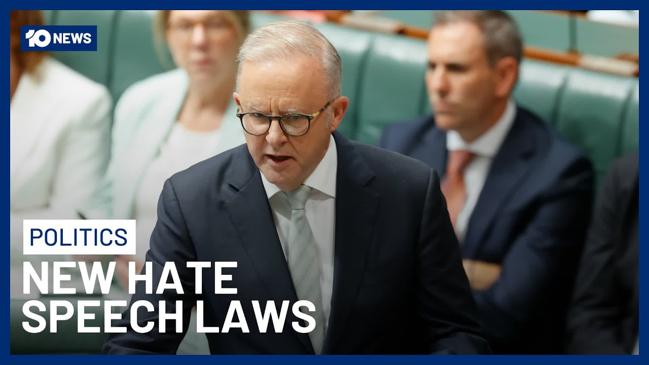 Australian Government To Pass New Hate Speech Laws Following Bondi Terror Attack | 10 News
