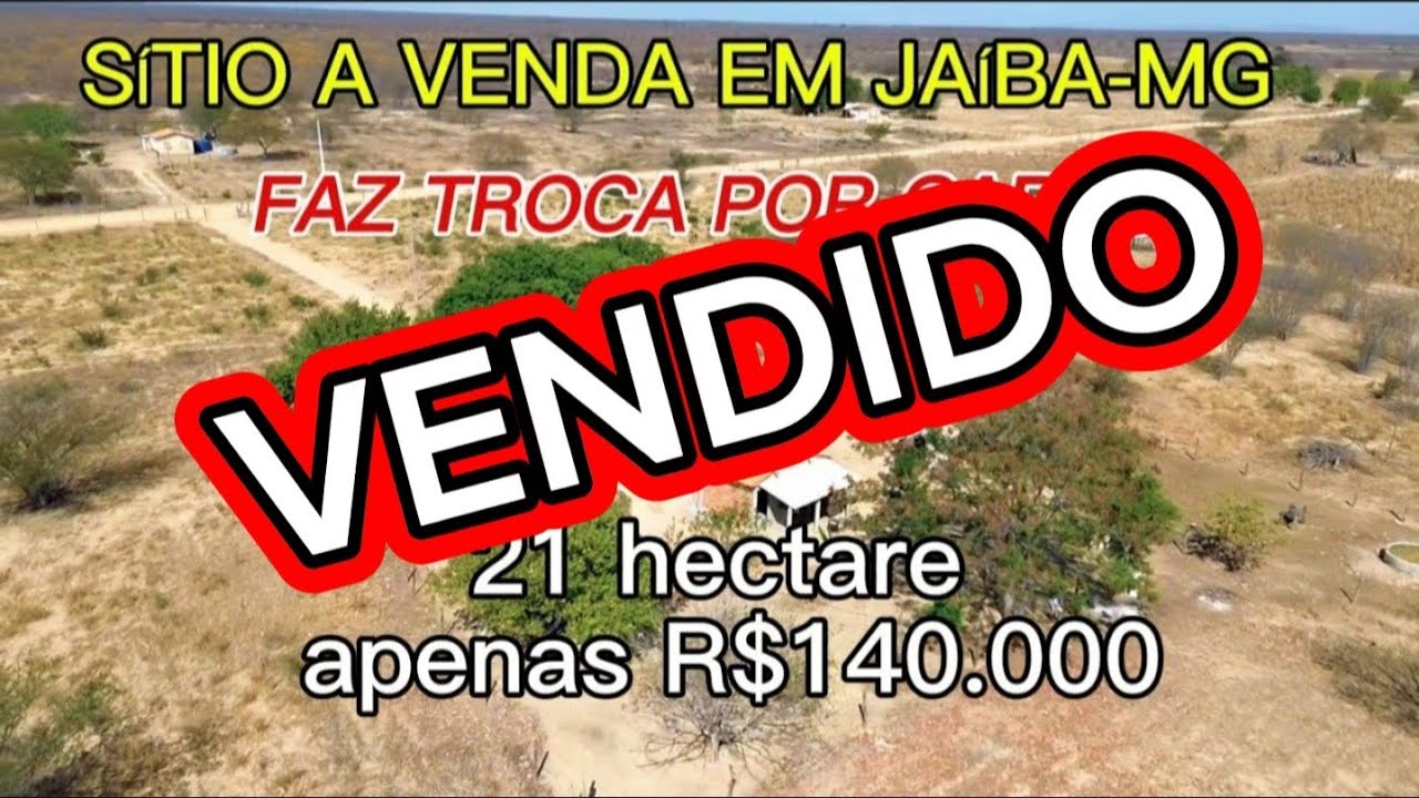 SÍTIO BARATO. INTERIOR DE MINAS GERAIS. JAÍBA. 140.000 REAIS. FAZ TROCA POR CARRO