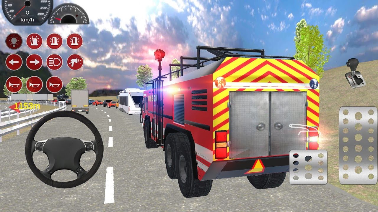 Emergency Fire Rescue! 🚒 Fire Truck Simulator 2026 New Update: Real Rescue Missions& Traffic Driving