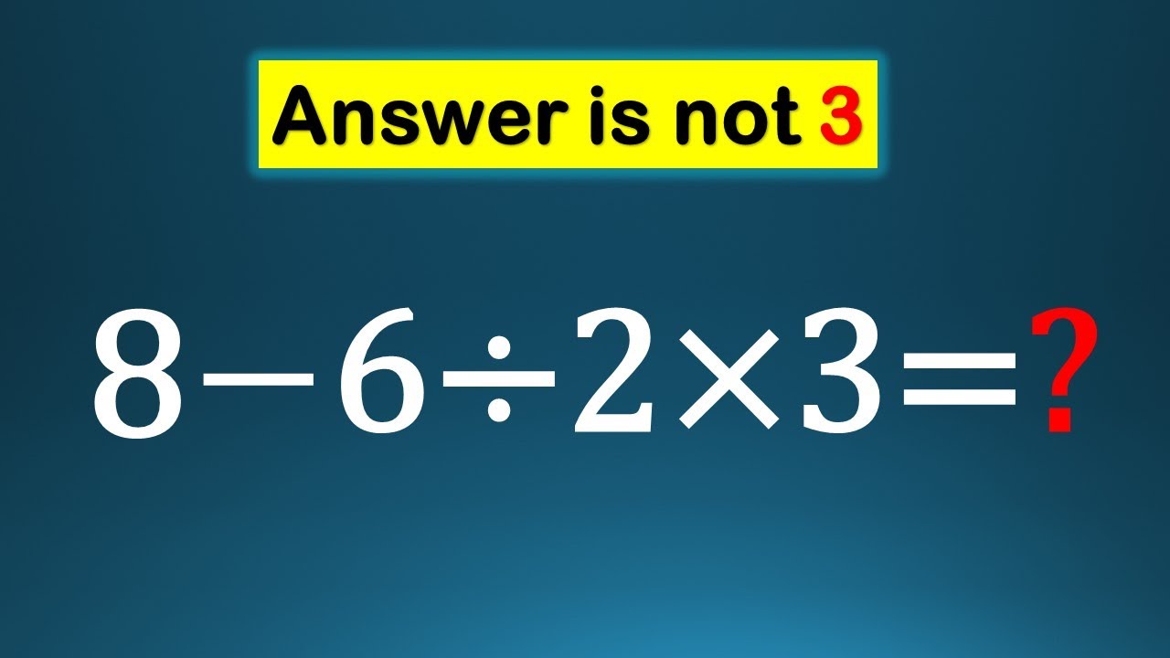 Most People Get This Wrong! | Math Challenge