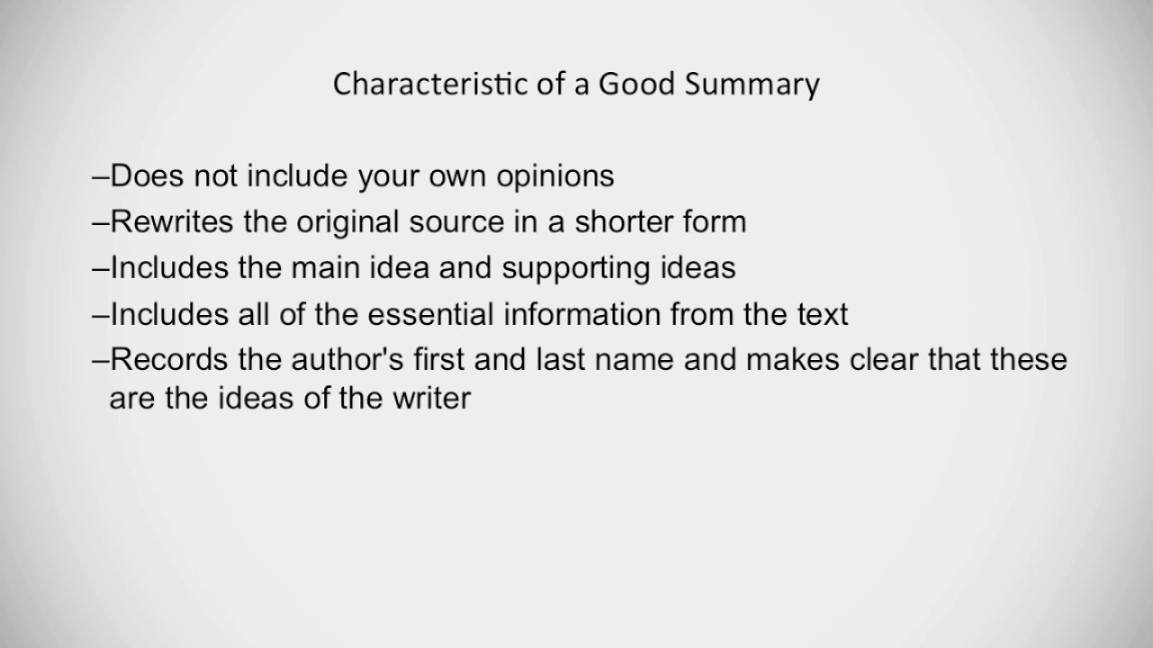 ProfBTV: The Summary/Response Essay