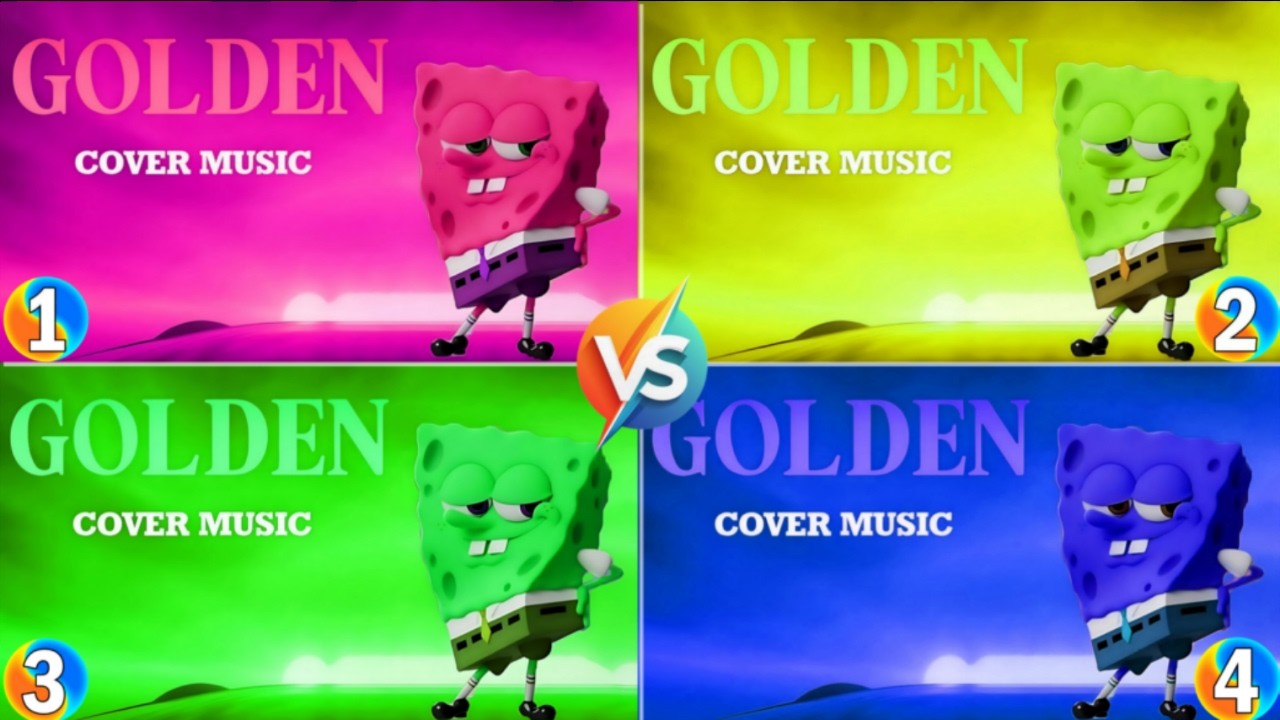 🪙 GOLDEN x SPONGEBOB 🎵 Coffin Dance Song 🎮 Tiles Hop EDM Rush