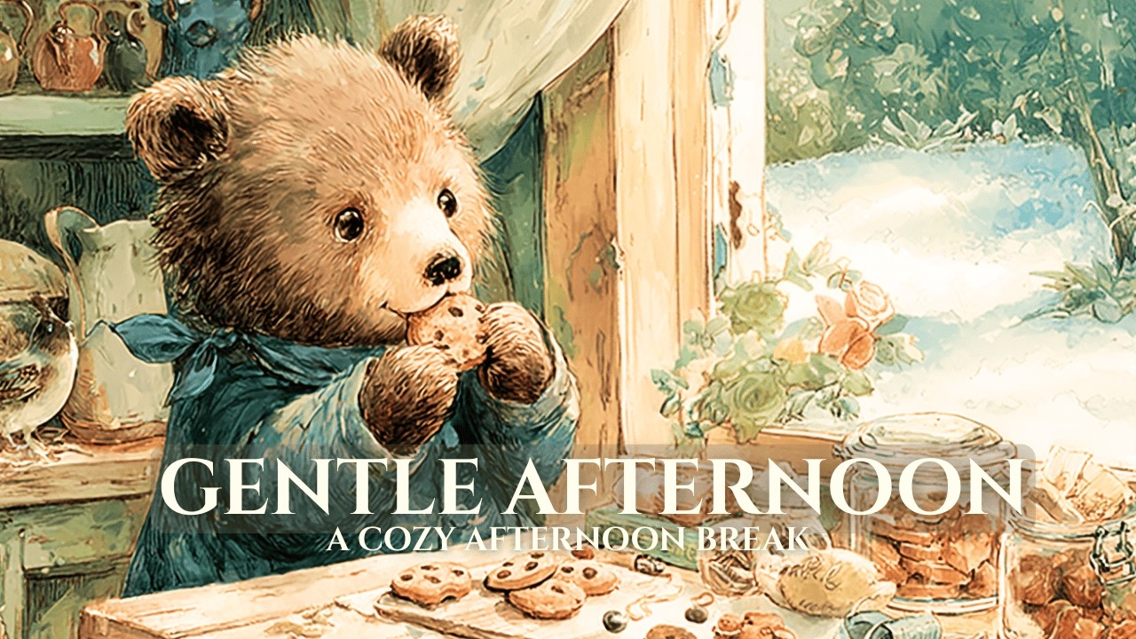 Comforting Celtic Music｜A Gentle Afternoon in a Winter Forest｜A Bear’s Cozy Snack Time