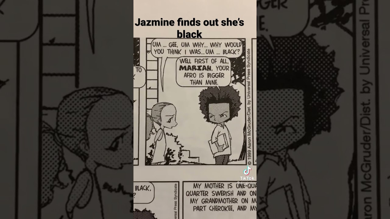 Джазмин узнаёт, что она чёрная (комикс &laquo;Boondocks&raquo;)