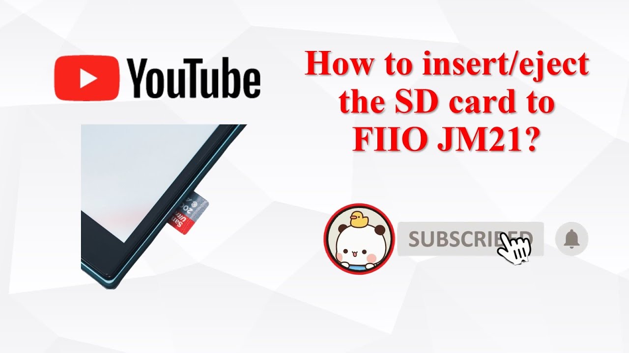 How to insert/eject the SD card to FIIO JM21?