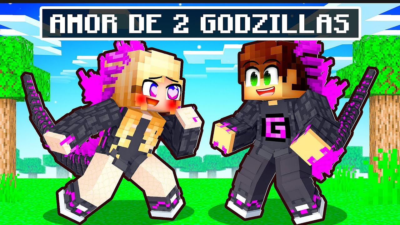 O AMOR de 2 GODZILLAS no MInecraft