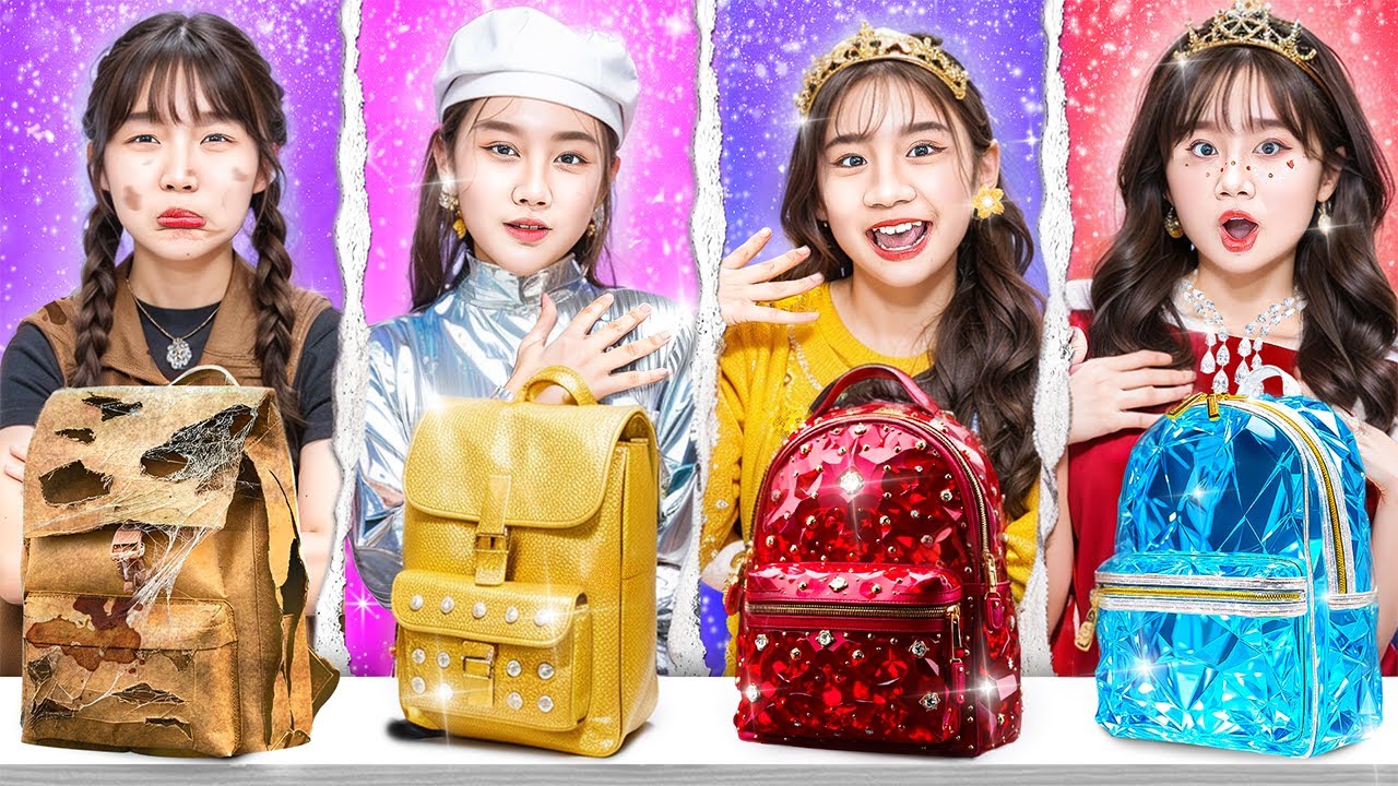 Poor Vs Rich Vs Giga Rich Vs Ultra Rich Girls At School! Who Is Good Student?