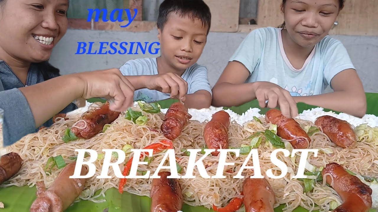 BIHON WITH SARDINES AT LONGGANISA REQUEST AT THANK YOU SA BLESSING