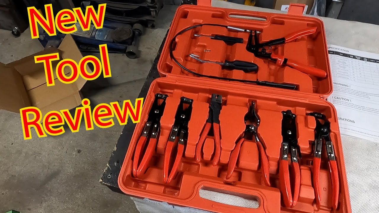 Tool review of Orion Motor Tech's 9 piece hose clamp pliers set.