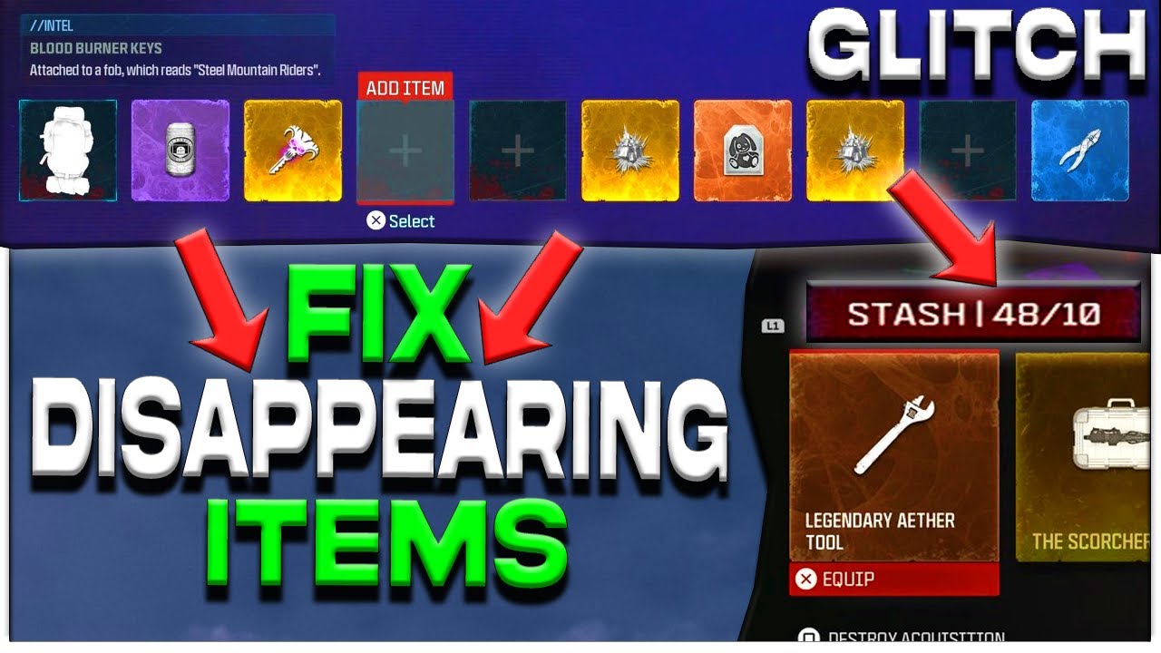 *FIX* STASH ITEMS DISAPPEARING / BYPASS STASH LIMIT GLITCH IN MWZ! MW3 ZOMBIES STASH GLITCH!