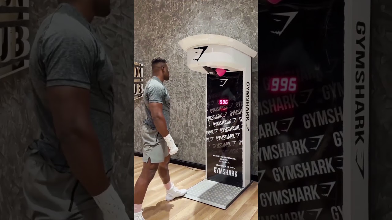 Francis Ngannou BREAKS punch machine with higher score than Anthony Joshua and Tyson Fury