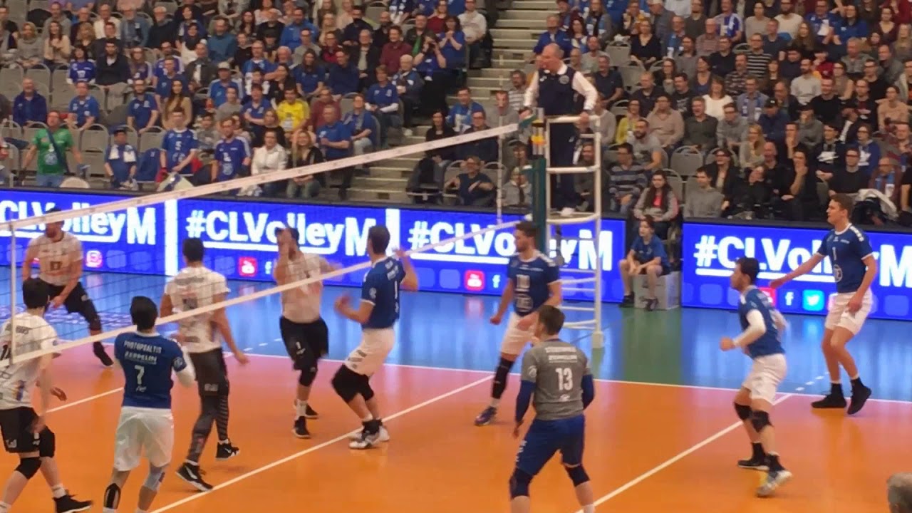 20180131 Volleyballspiel VfB Friedrichshafen gegen PAOK THESSALONIKI 3:0