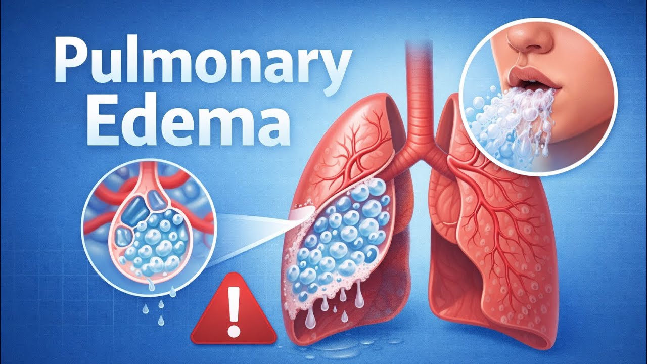 Pulmonary edema explained simply