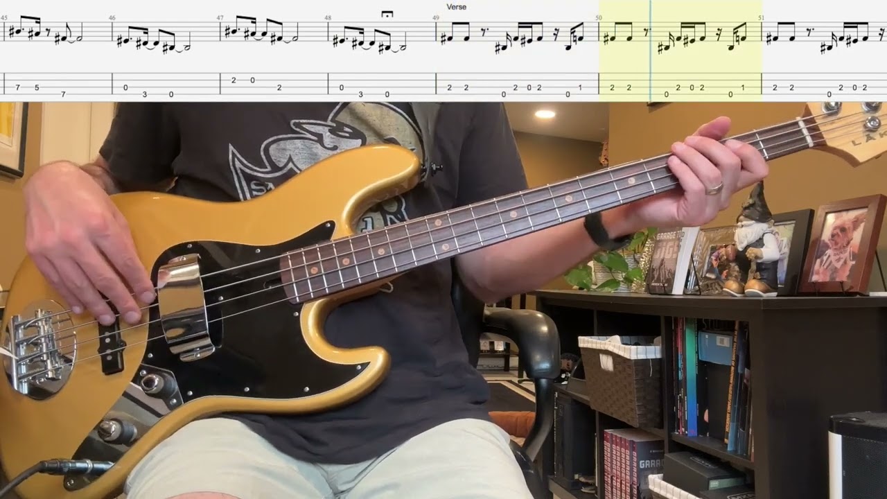 Tightrope by Stevie Ray Vaughan & Double Trouble Isolated Bass Cover with Tab