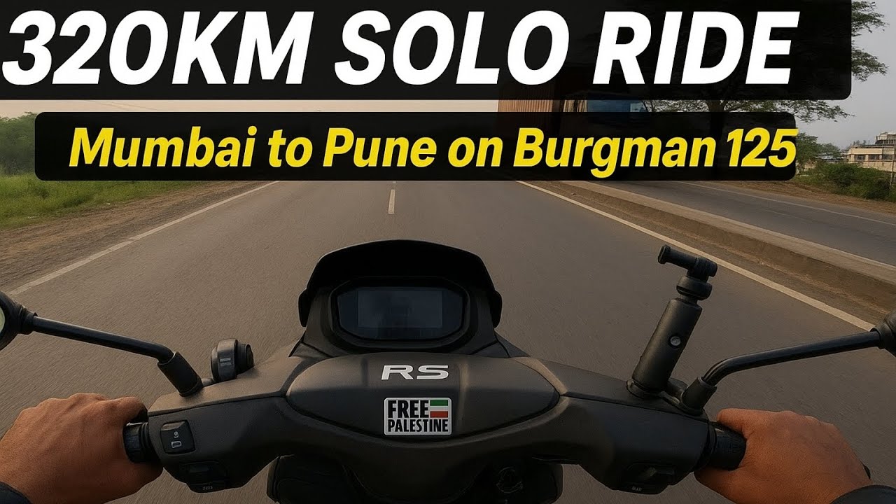 Solo Ride from Mumbai to Pune on My Burgman 125 | Road Trip Vlog | Aga khan palace 2025