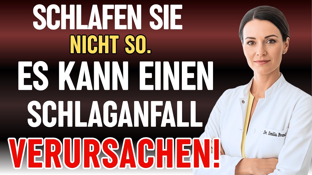 Als Neurologin bin ich schockiert: Diese Schlafposition erhöht das Schlaganfall-Risiko!