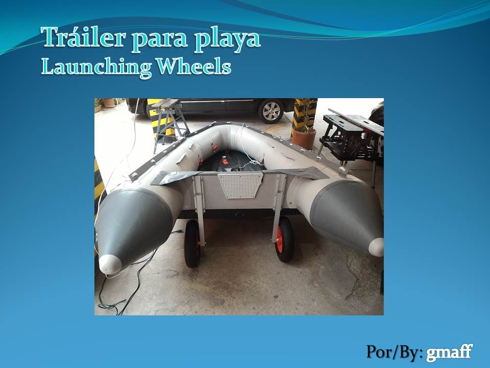 Launching Wheels for Inflatable Boat - Ruedas para botes inflables