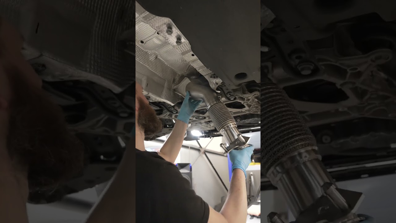 MK8 GTI Downpipe + Intake install #volkswagen #gti #automotive