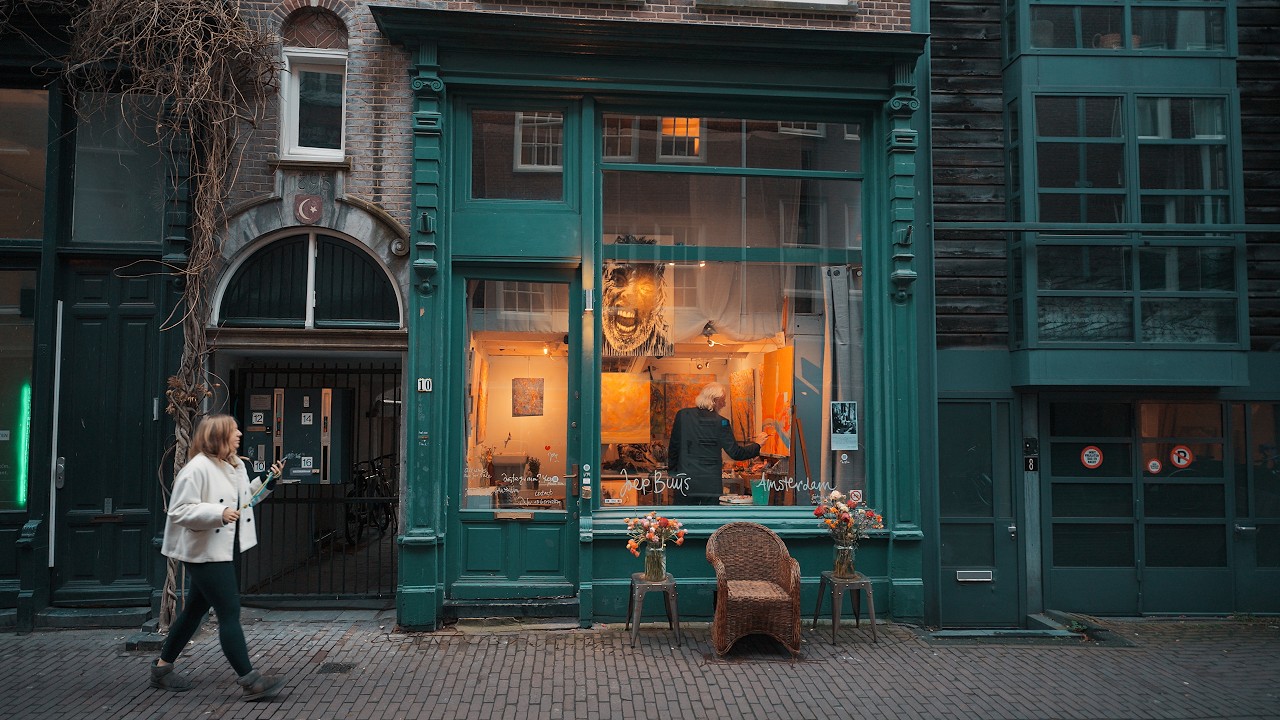 Evening City Ambience in Amsterdam • 4K ASMR