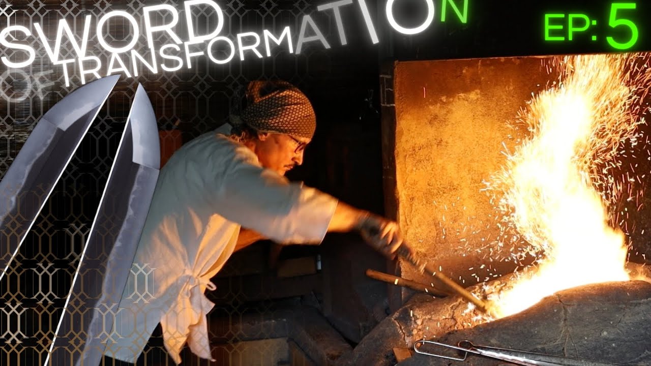 "Boil-stretching" 40,960 LAYERS of Tamahagane (Japanese sword steel) EP 5 Sword of Transformation.