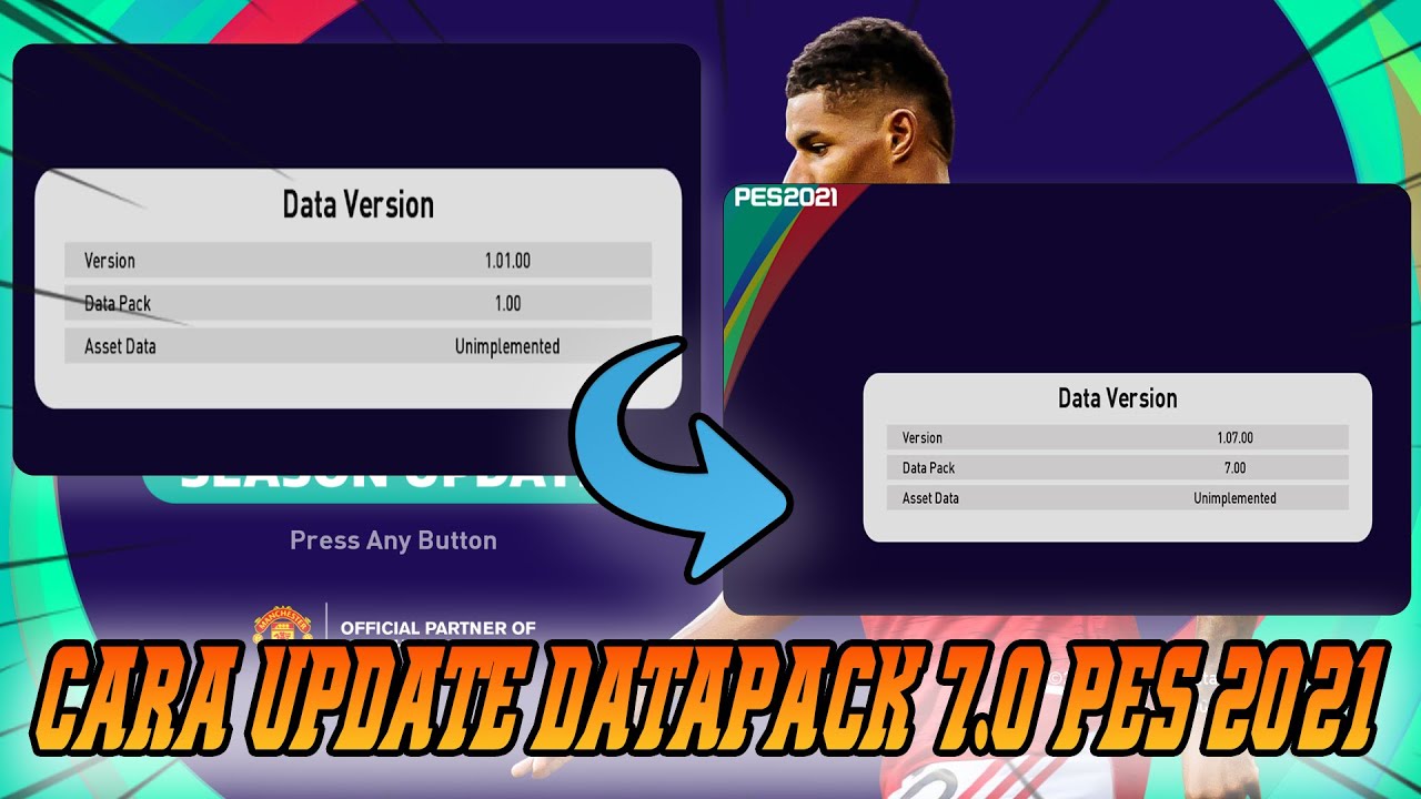 CARA UPDATE DATAPACK 7.0 PES 2021