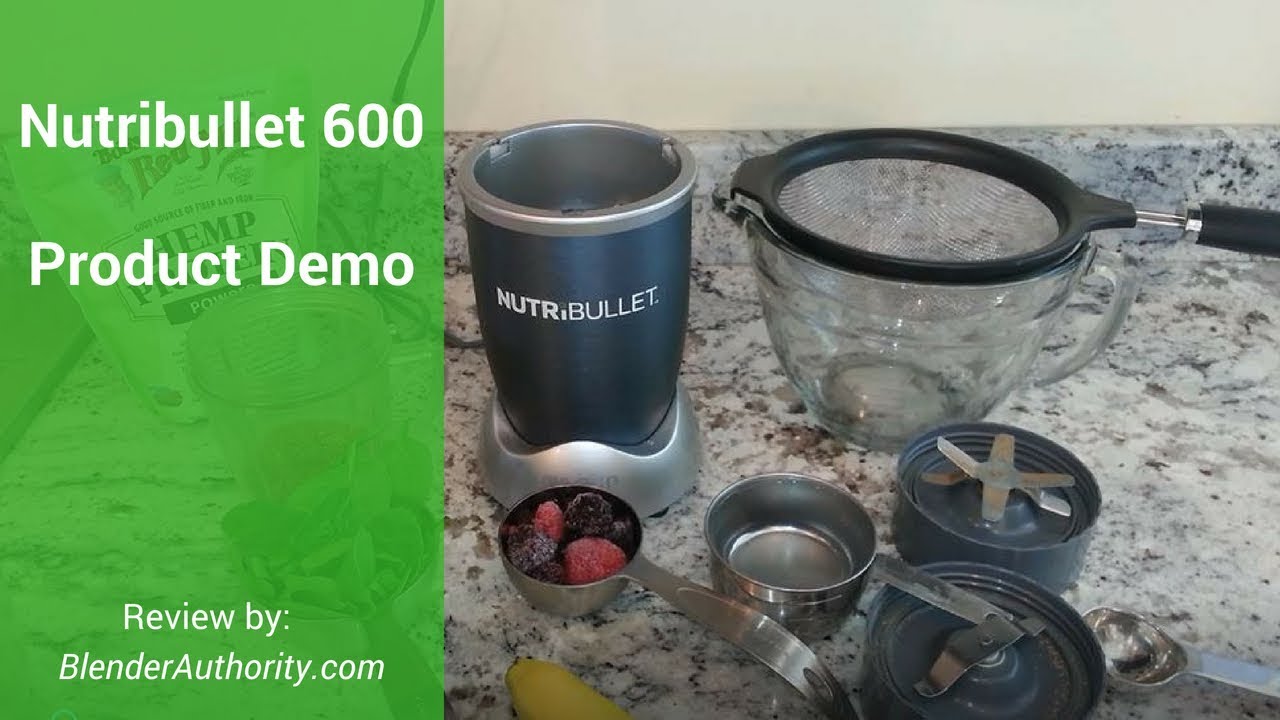 Nutribullet 600 Series Demo and How to make a Nutribullet Green Smoothie