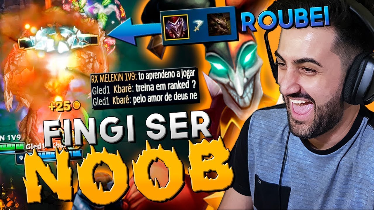 FINGI SER NOOB AO JOGAR DE SHACO JUNGLE! *ME CHAMARAM PRA DUO APÓS A PARTIDA* - RodiL