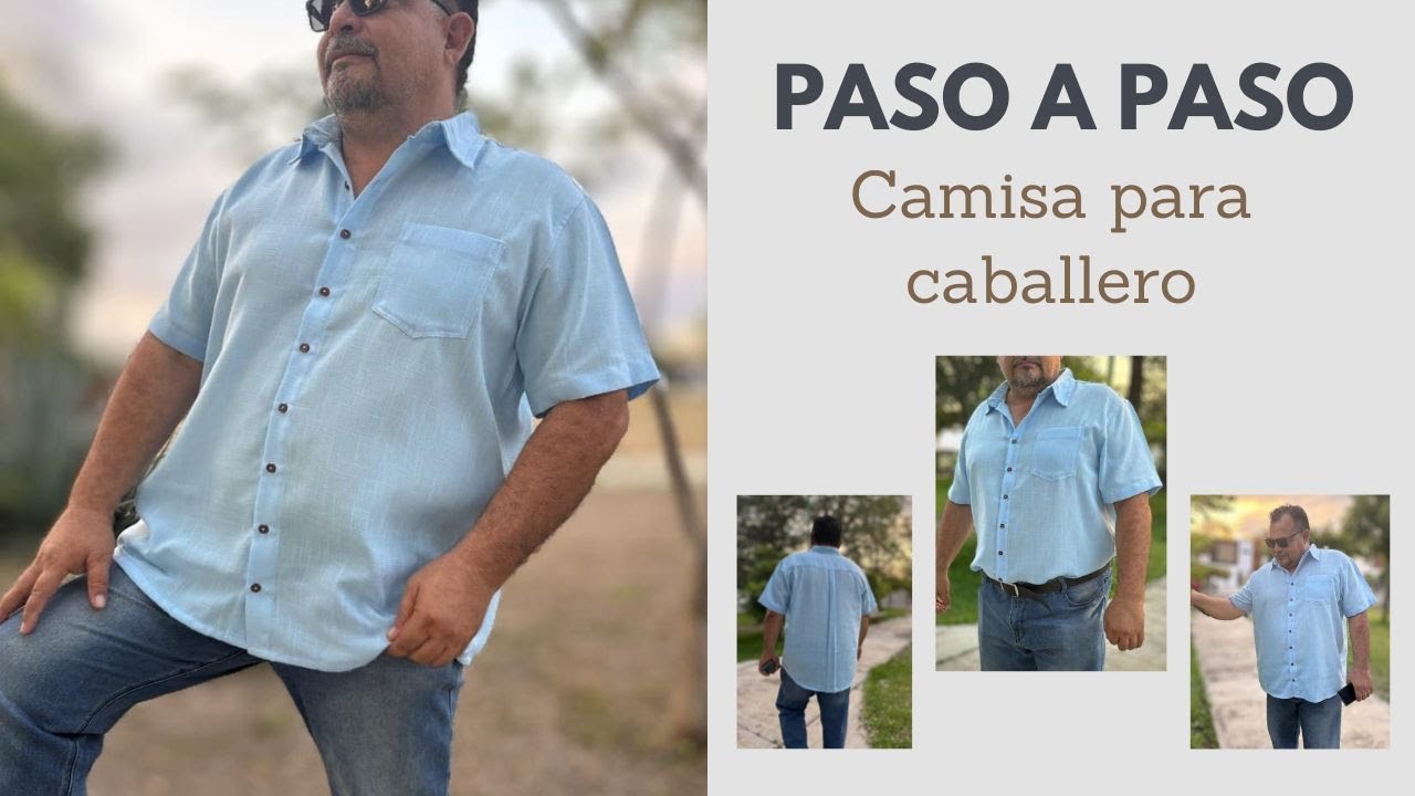PASO A PASO &iexcl;&iexcl;&iexcl;el regalo ideal!!! camisa para caballero manga corta costura inglesa.