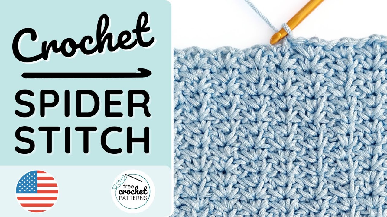 How to crochet the Spider Stitch incl chart